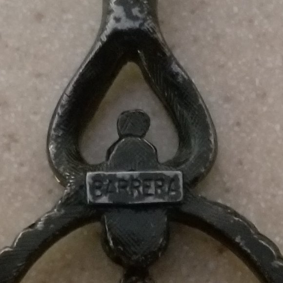 VINTAGE STATEMENT JOSE & MARIA BARRERA BLACK CRYSTAL DANGLE CHANDELIER EARRINGS - Picture 3 of 12